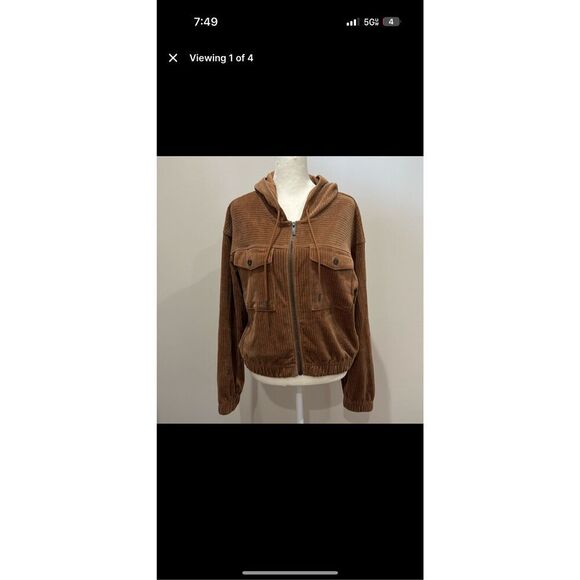 UGG Julissa Curduroy Bomber Jacket Size Medium - Picture 5 of 5